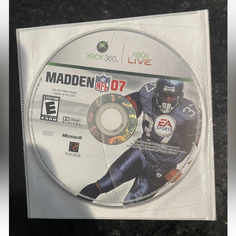 Xbox 360 madden 07